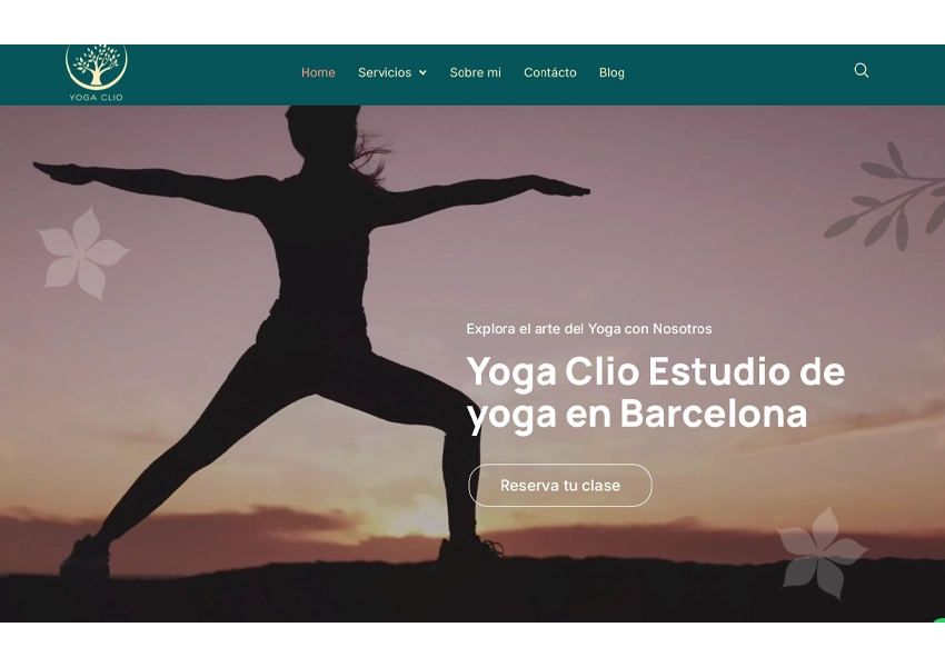 Estudi de ioga a Barcelona promocionat per una Agència SEO amb estratègies de posicionament web.