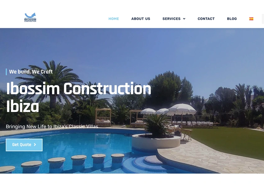 Vila de luxe a Eivissa reformada per Ibossim Construction, promocionada per una Agència SEO.