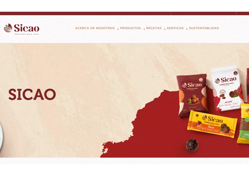 Productes de xocolata Sicao destacats en una campanya gestionada per una Agència SEO.